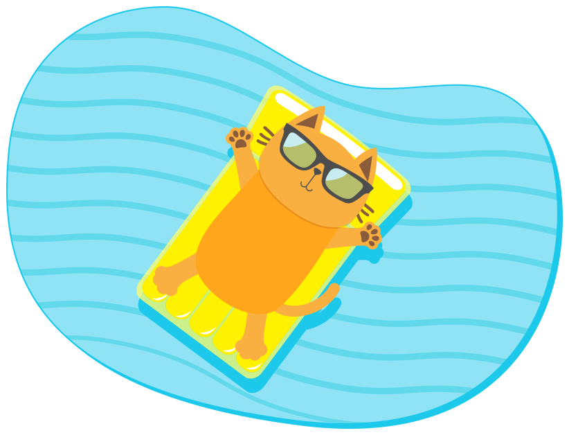 Orange Cat Yellow Raft Section 04